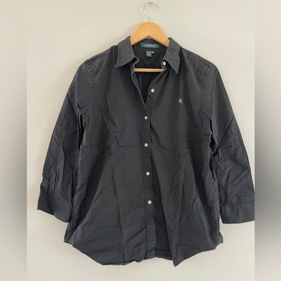 Ralph Lauren Tops - Lauren Ralph Lauren Black Button Down Shirt